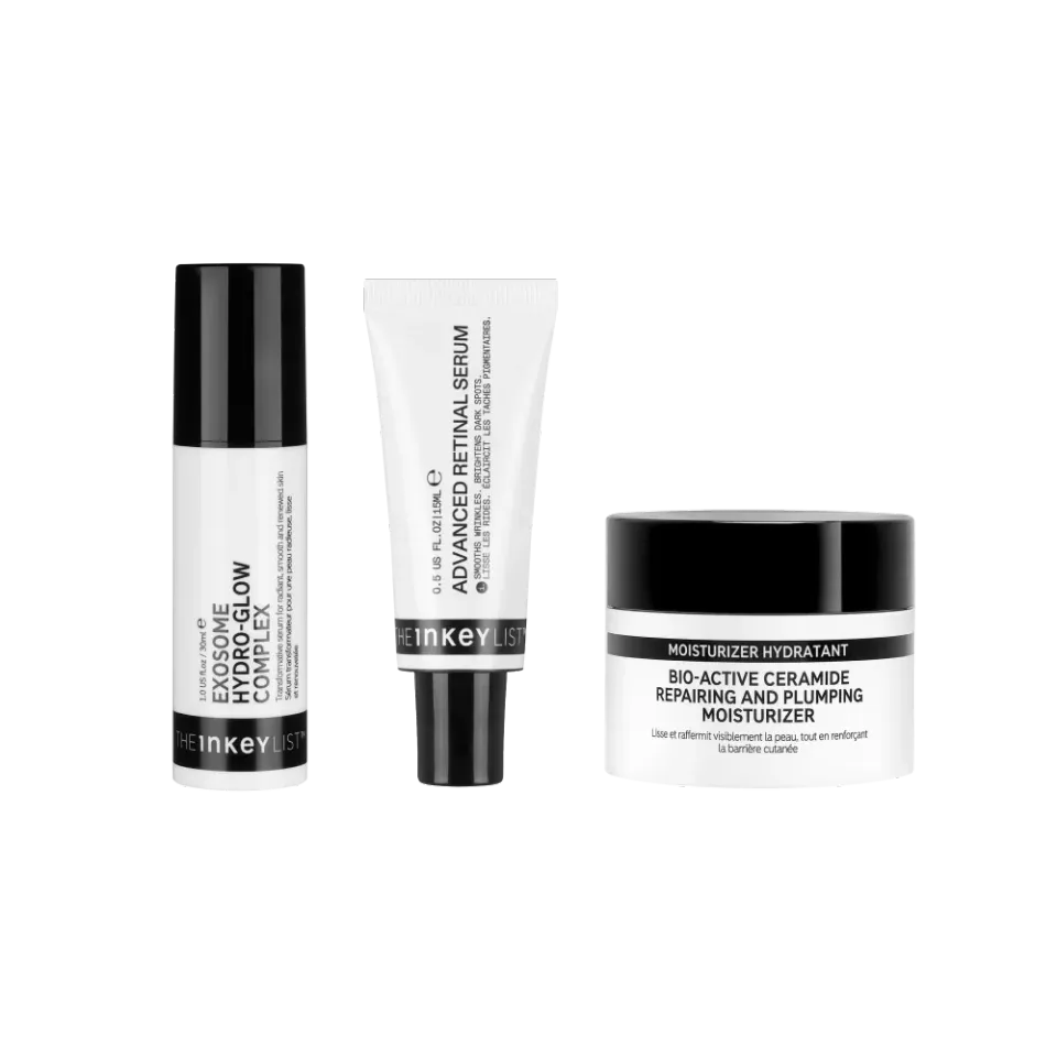 THE INKEY LIST Revive Renew Trio soin visage rétinal exosomes