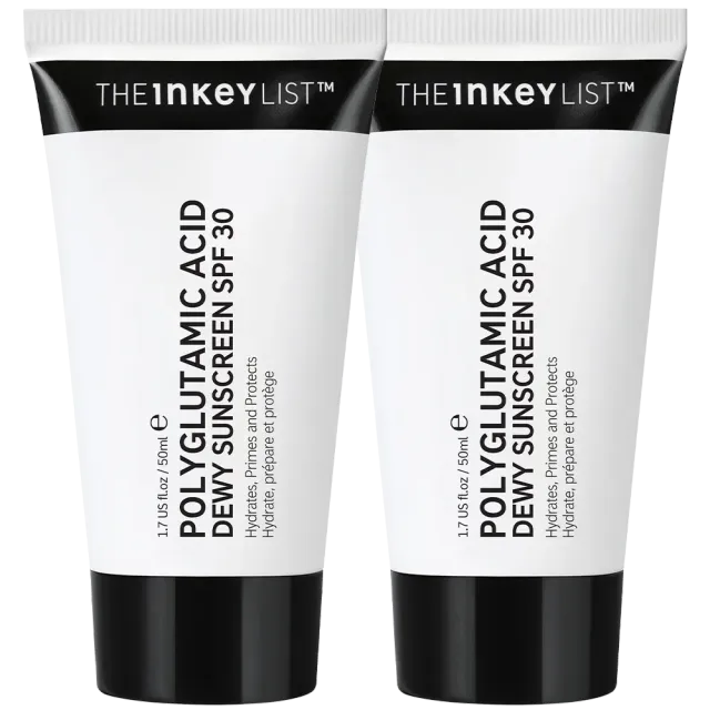 THE INKEY LIST Dewy SPF Duo crème solaire visage 2x50ml glow