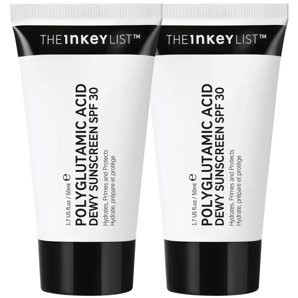 THE INKEY LIST Dewy SPF Duo crème solaire visage 2x50ml glow