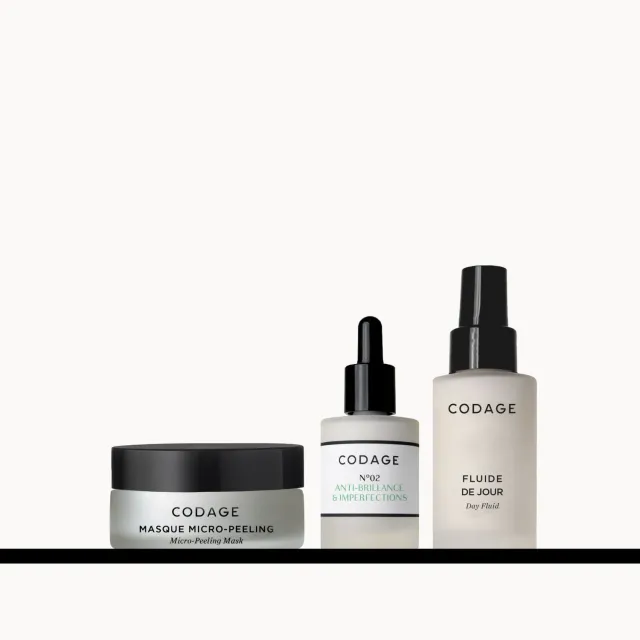 CODAGE Routine Anti-Imperfections coffret 3 soins matifiant