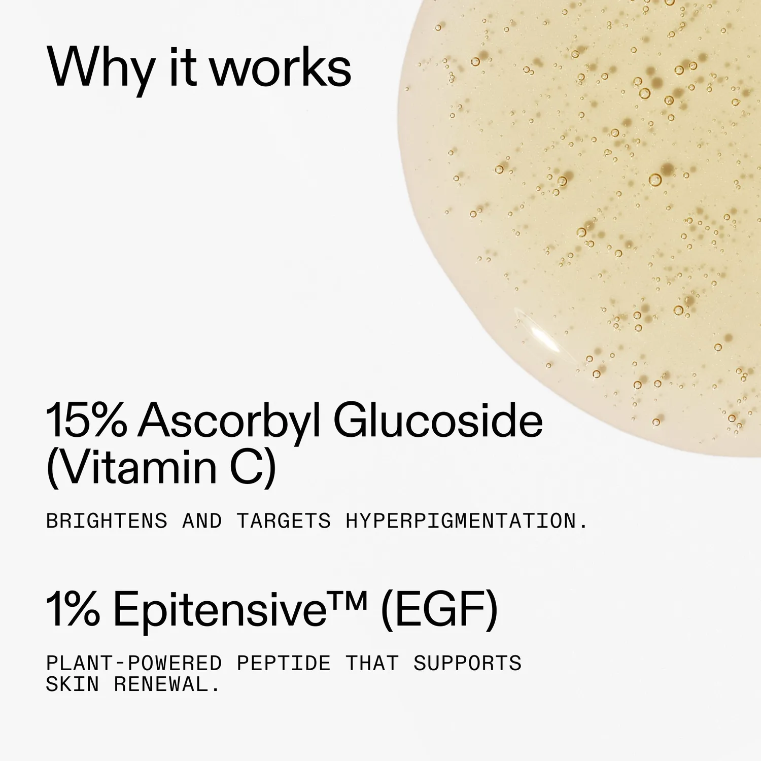 THE INKEY LIST 15% Vitamine C + EGF Sérum 30ml éclat