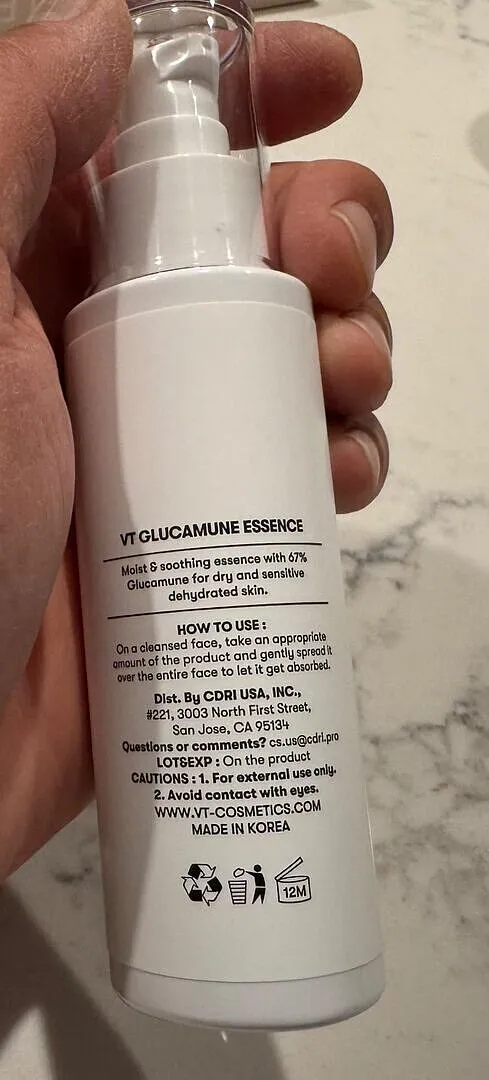 VT Glucamune essence hydratante 100ml peau sensible
