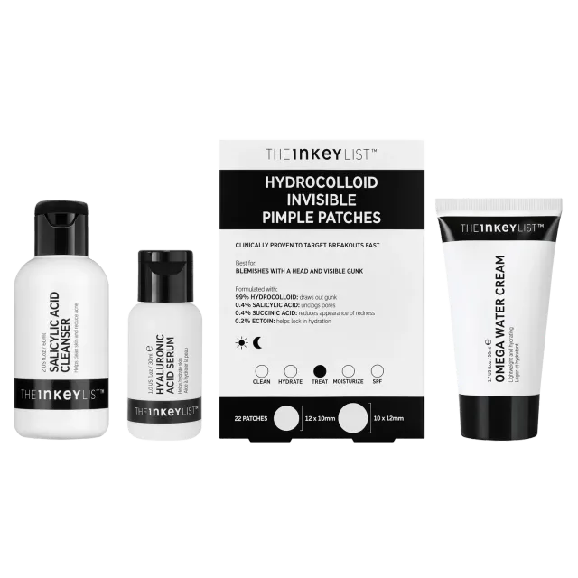 THE INKEY LIST Clearer Skin Routine 4 soins boutons