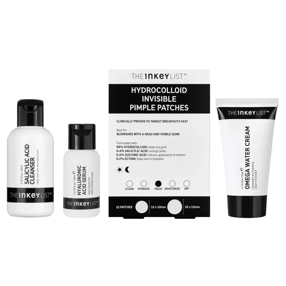 THE INKEY LIST Clearer Skin Routine 4 soins boutons