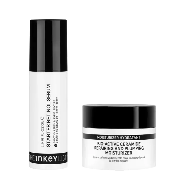 THE INKEY LIST Smooth Strengthen Duo rétinol visage rides