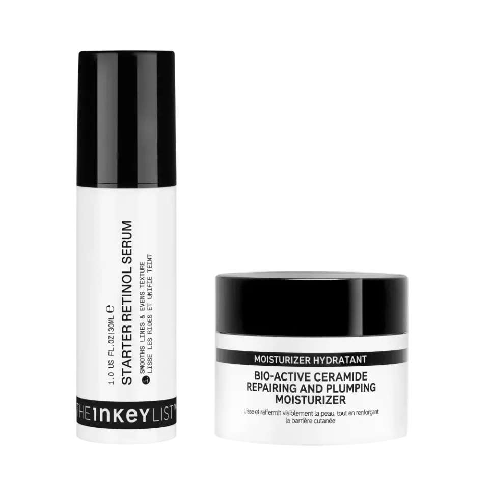 THE INKEY LIST Smooth Strengthen Duo rétinol visage rides