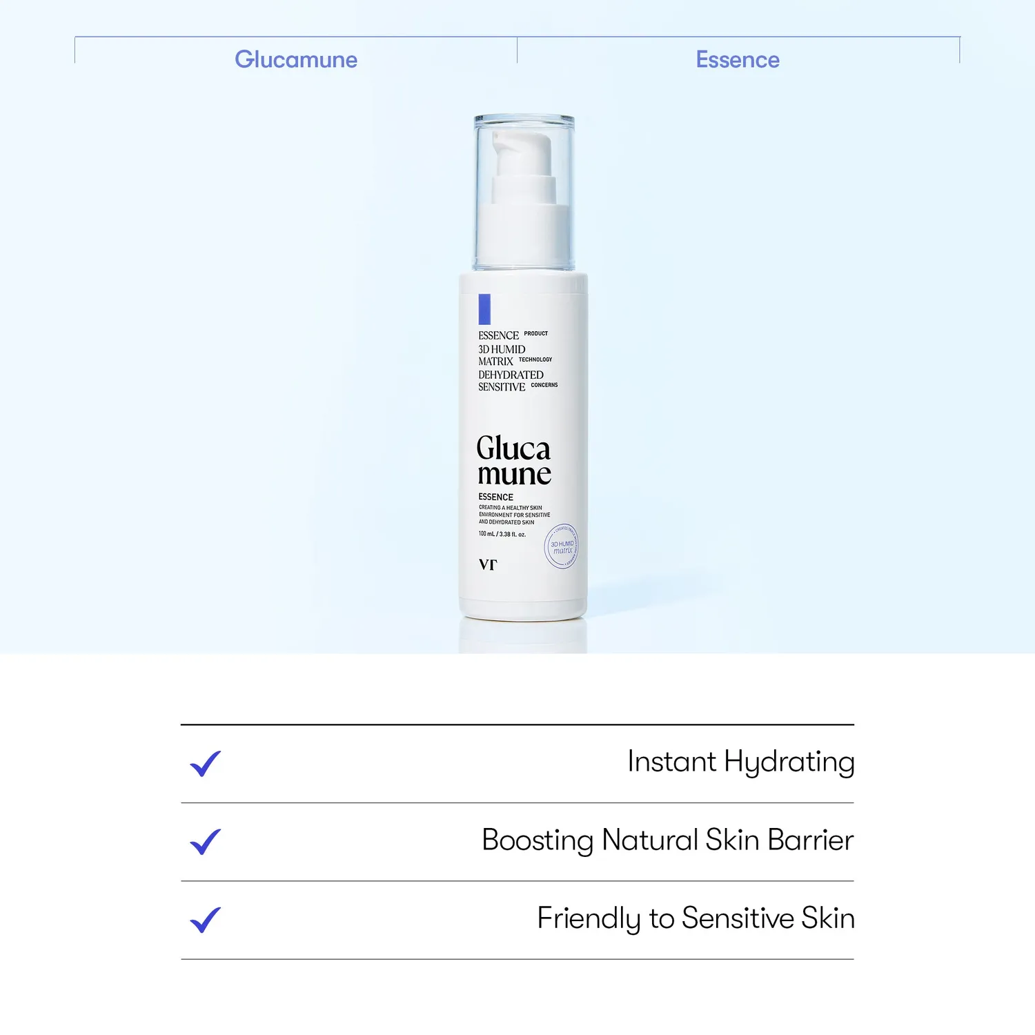 VT Glucamune essence hydratante 100ml peau sensible
