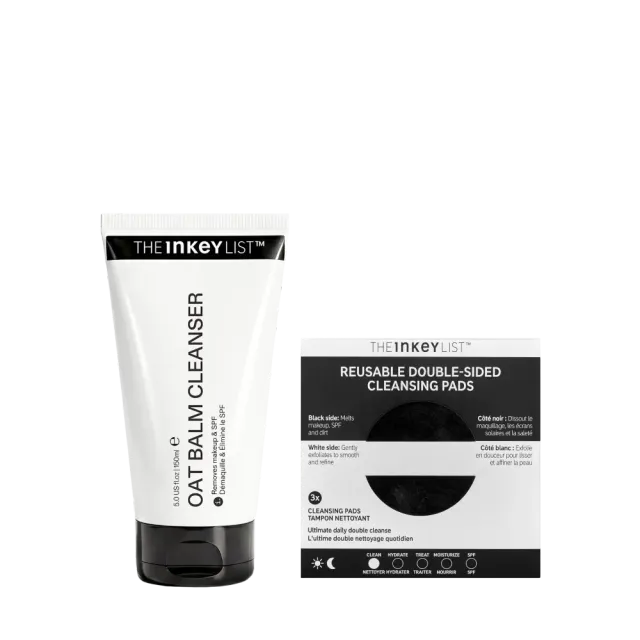 THE INKEY LIST Makeup Removal Duo baume avoine 150ml + pads