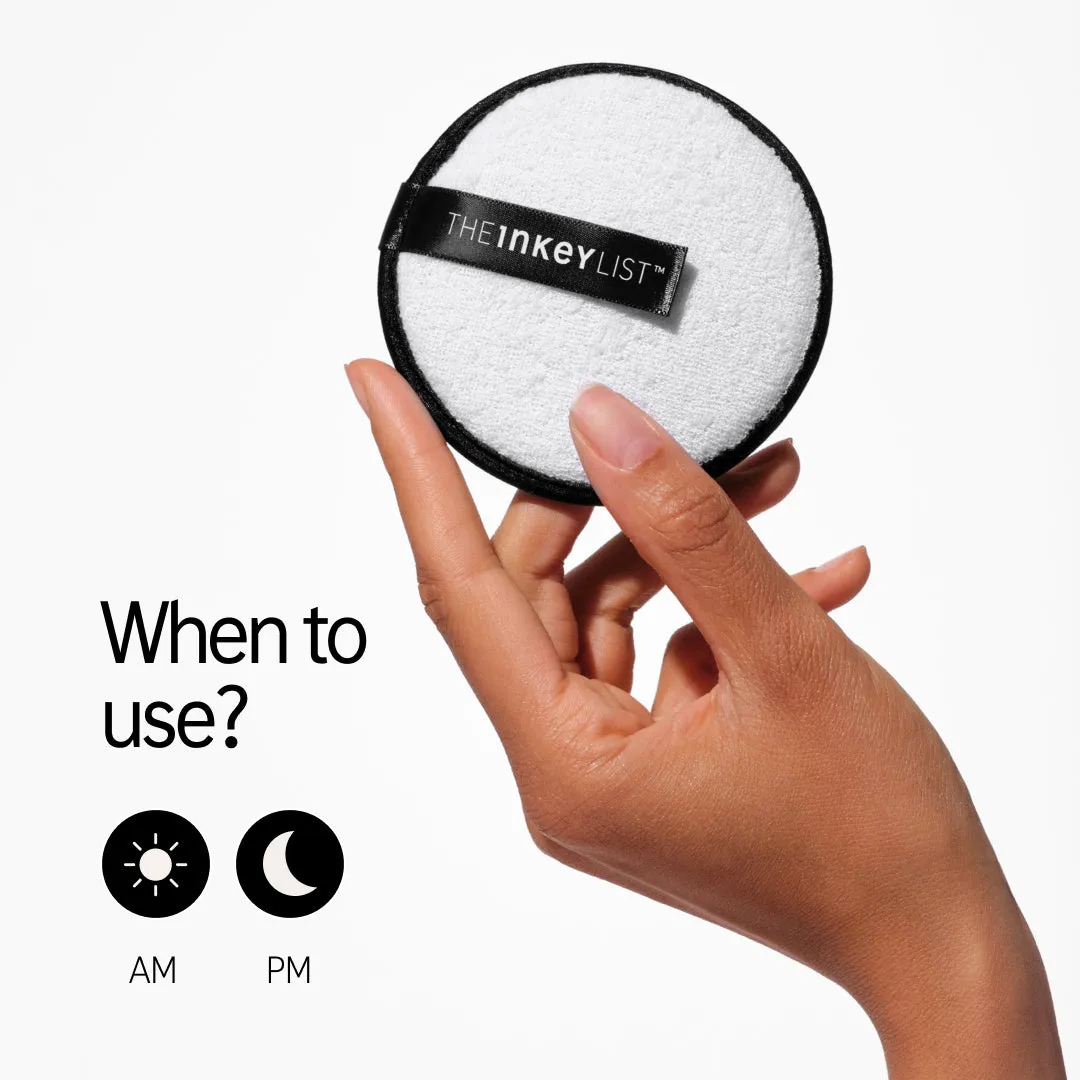 THE INKEY LIST disques nettoyants réutilisables double-face