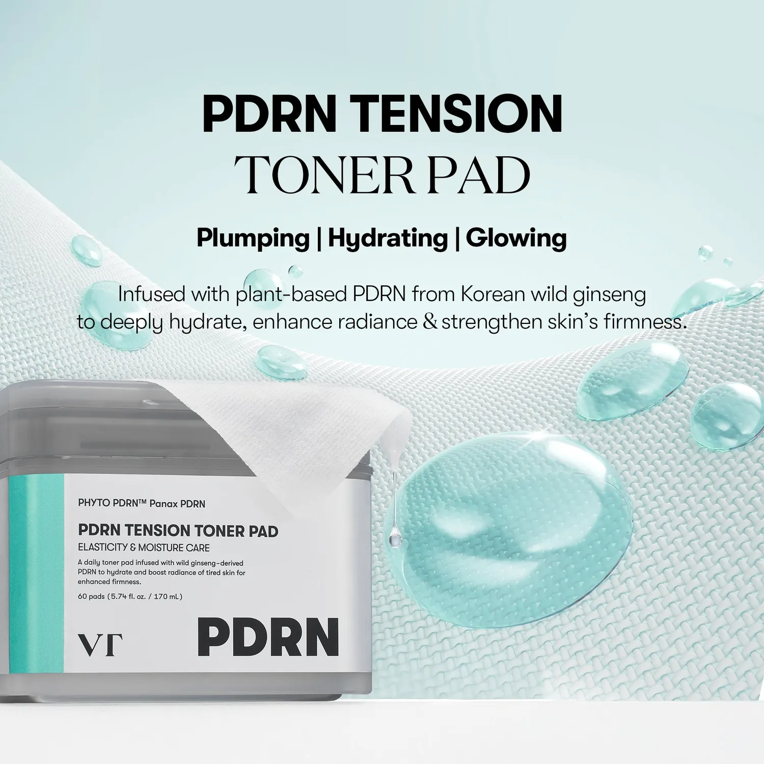 VT PDRN Tension pads toniques élasticité