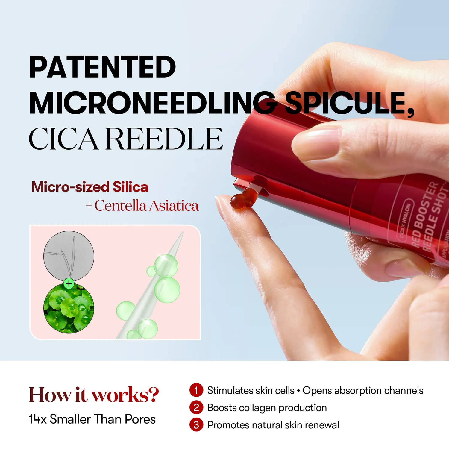 VT Cosmetics Red Booster Reedle Shot 100 sérum éclat