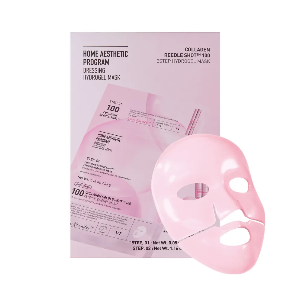 VT Collagen Reedle Shot 100 2 Step masque hydrogel x4 fermeté