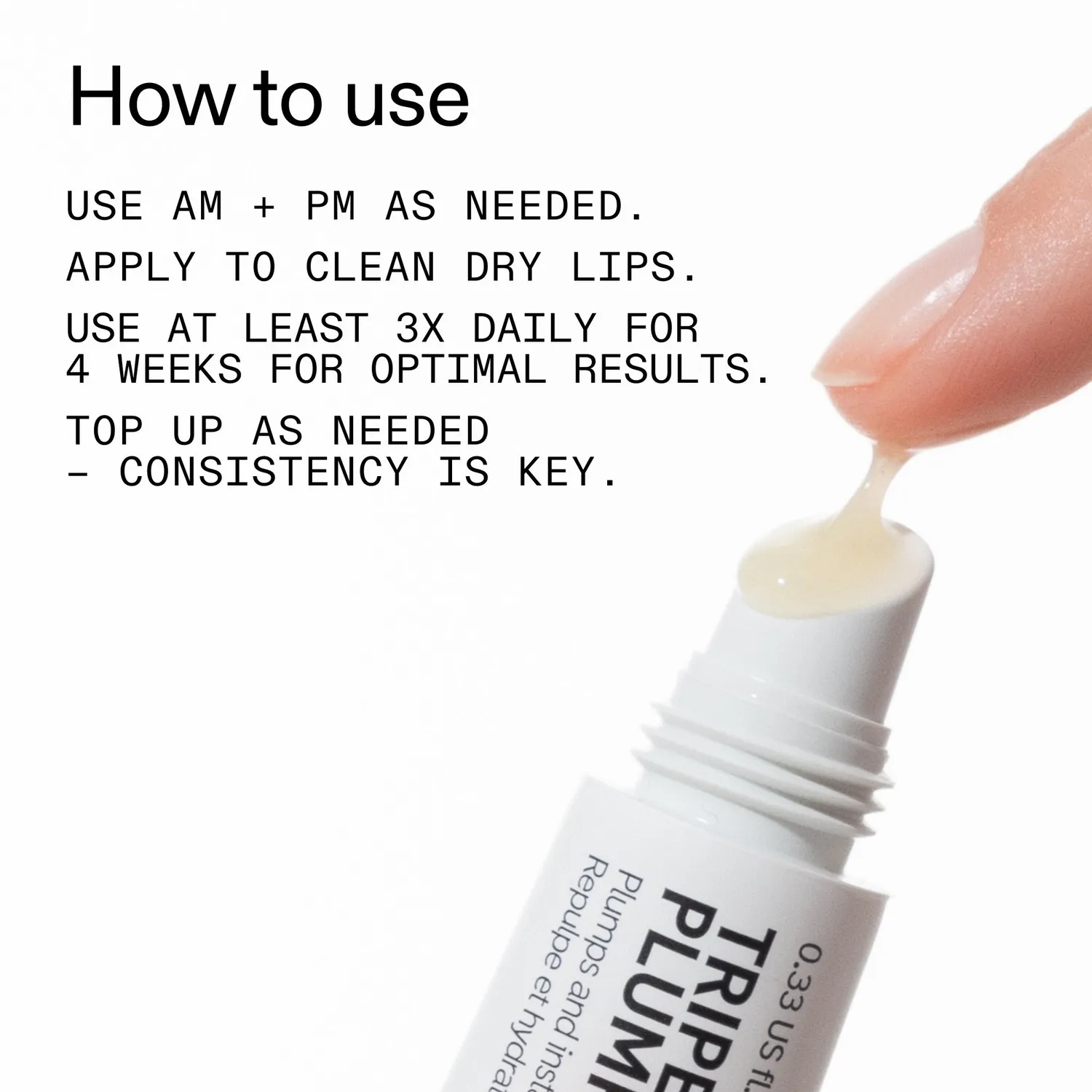THE INKEY LIST Tripeptide baume lèvres repulpant 10ml