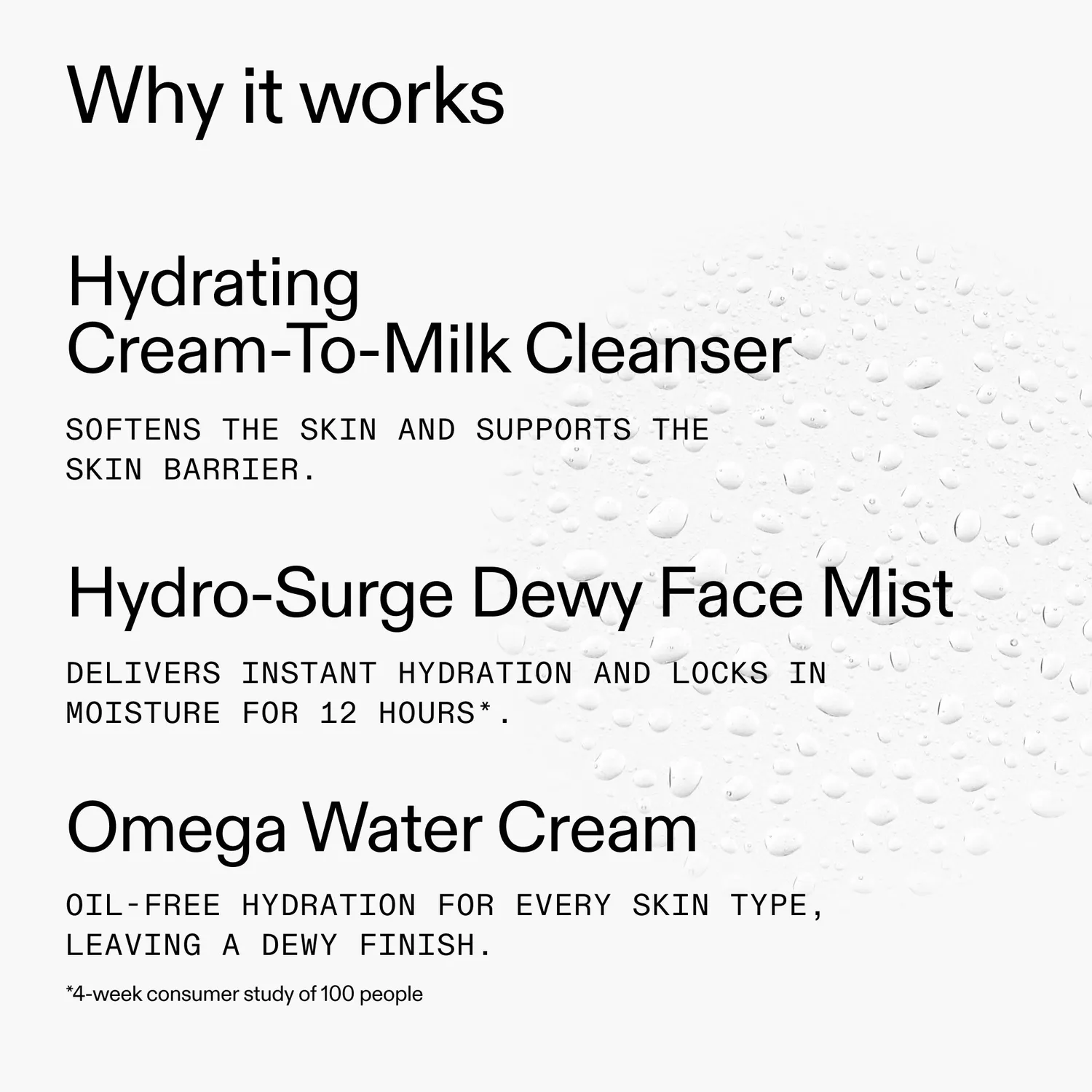 THE INKEY LIST Dew It All Trio routine visage 3 soins hydratation