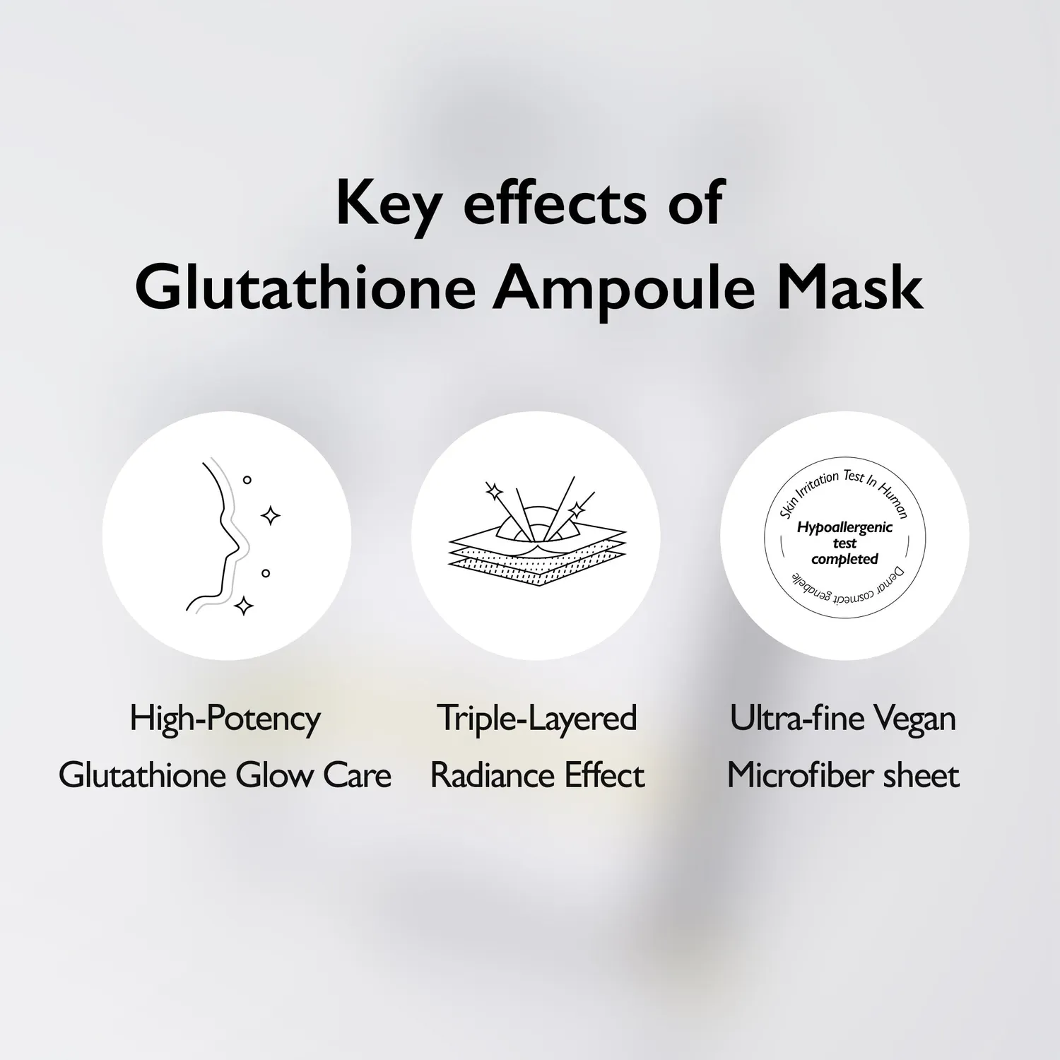 Genabelle Glutathione masque ampoule éclat 5 pièces