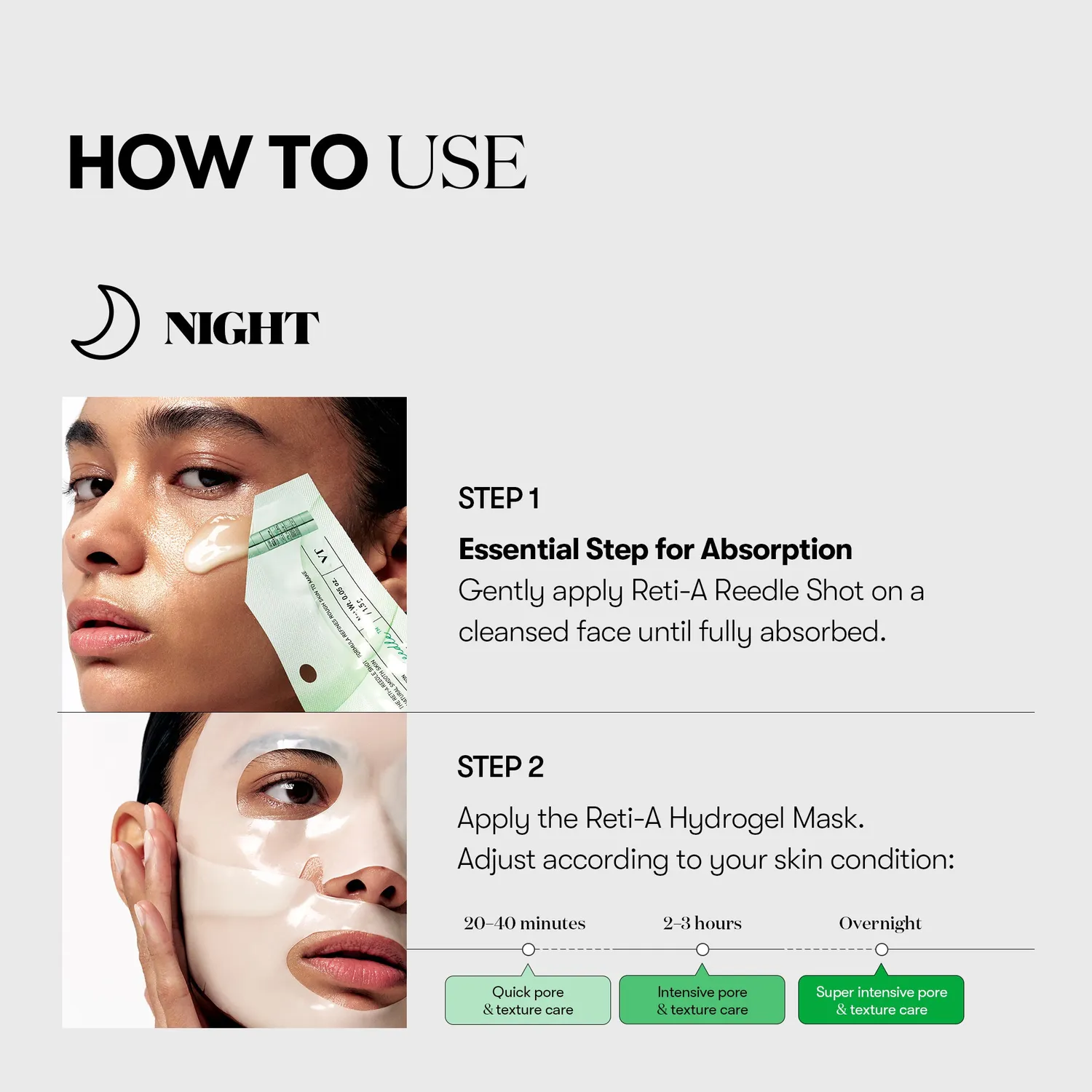 VT Cosmetics Reti-A Reedle Shot masque hydrogel 4x