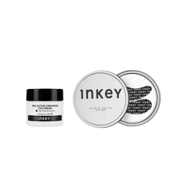 THE INKEY LIST Ceramide Eye Cream duo patchs contour yeux