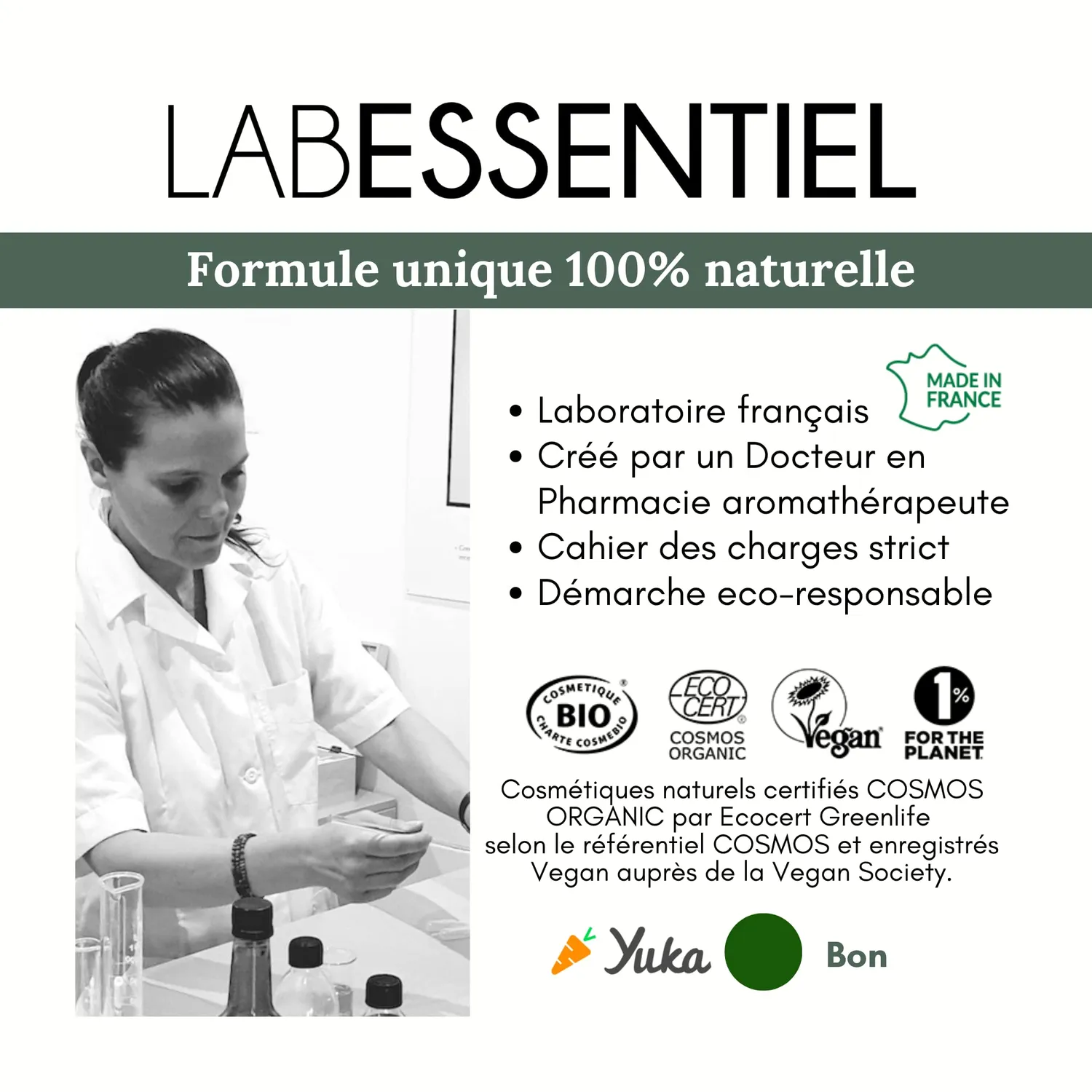 Les Huilettes Lab Essentiel savon solide mains corps gommant