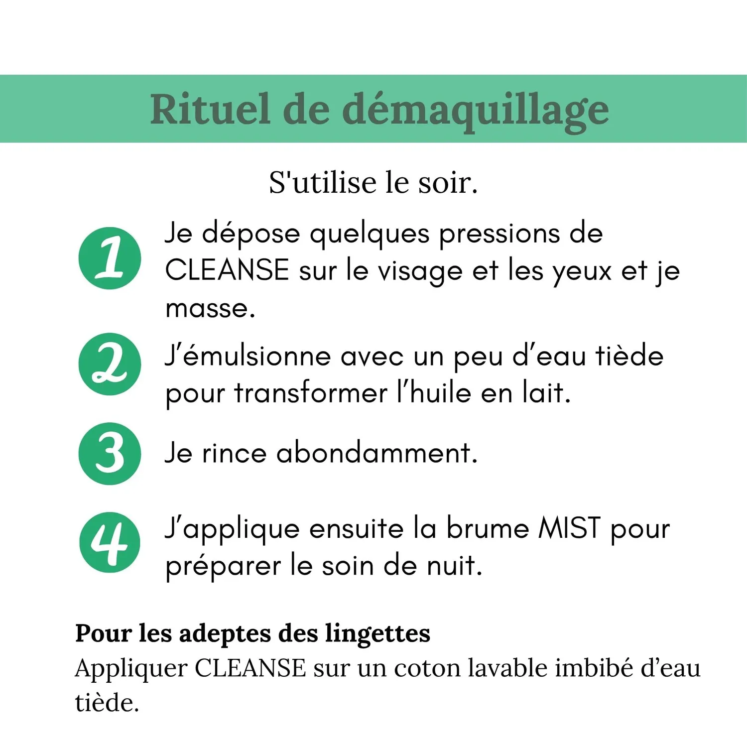 Les Huilettes Cleanse nettoyant démaquillant visage tous types