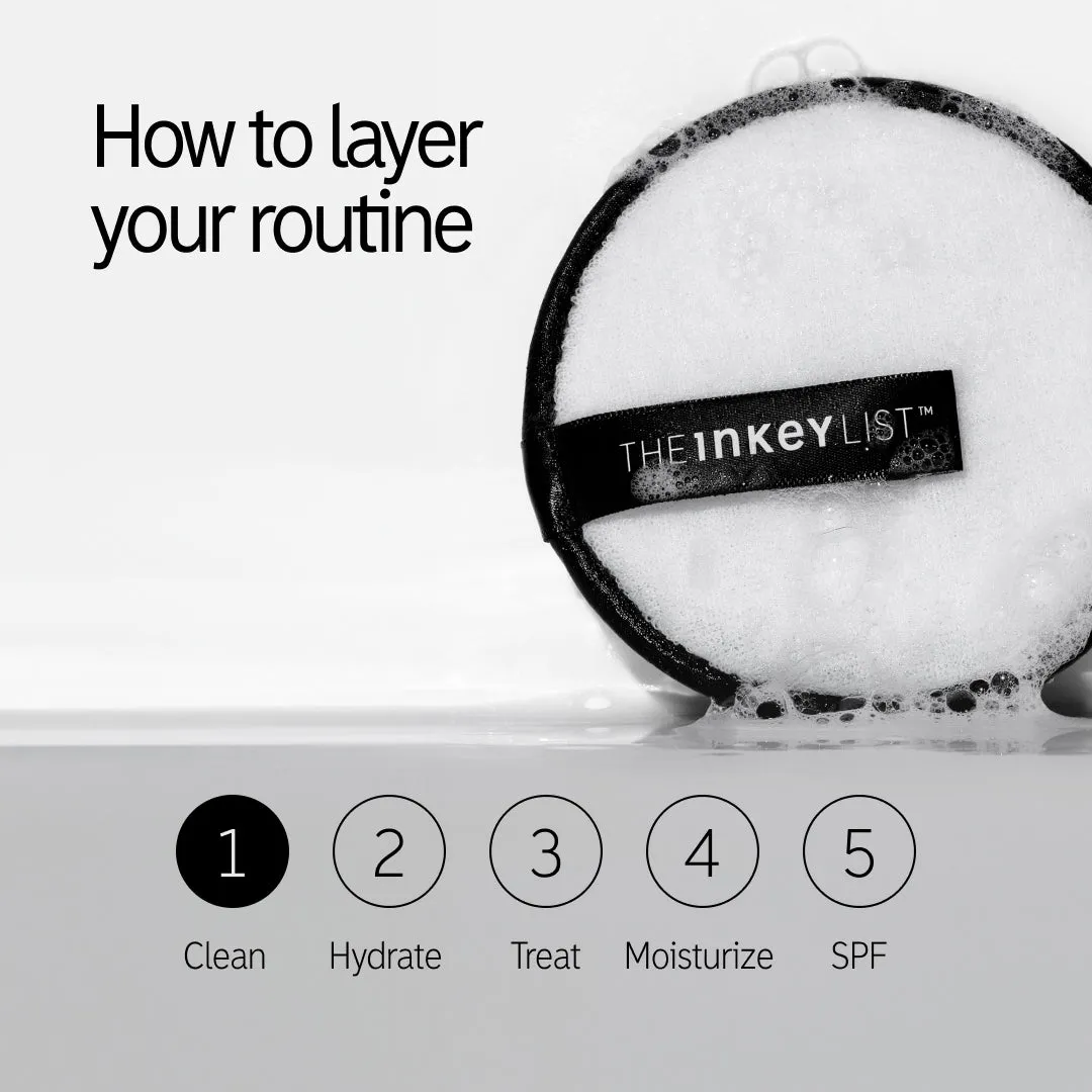 THE INKEY LIST disques nettoyants réutilisables double-face