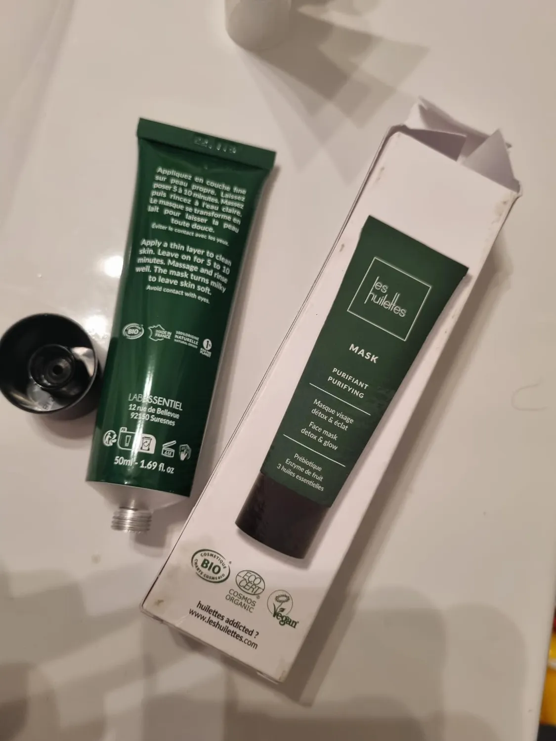 Les Huilettes Mask masque purifiant visage teint terne