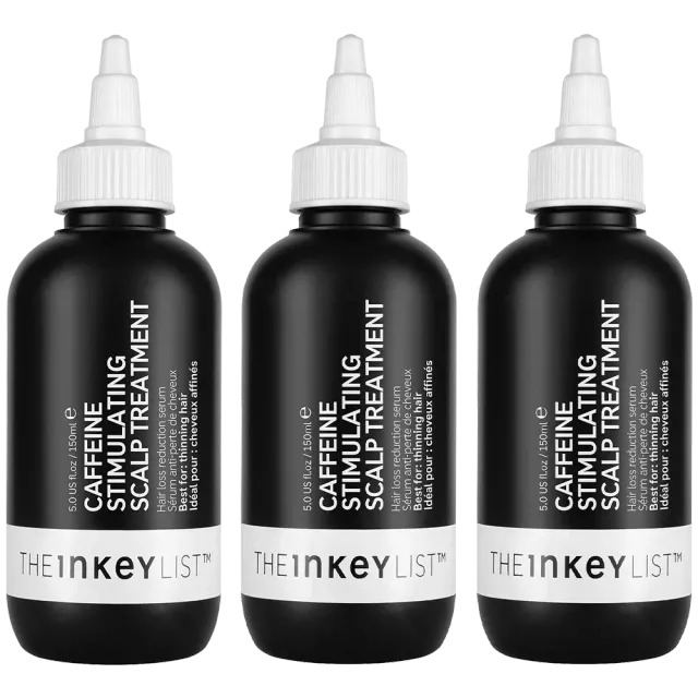 THE INKEY LIST Trio Pousse 3 Mois soin cuir chevelu 3x150ml caféine