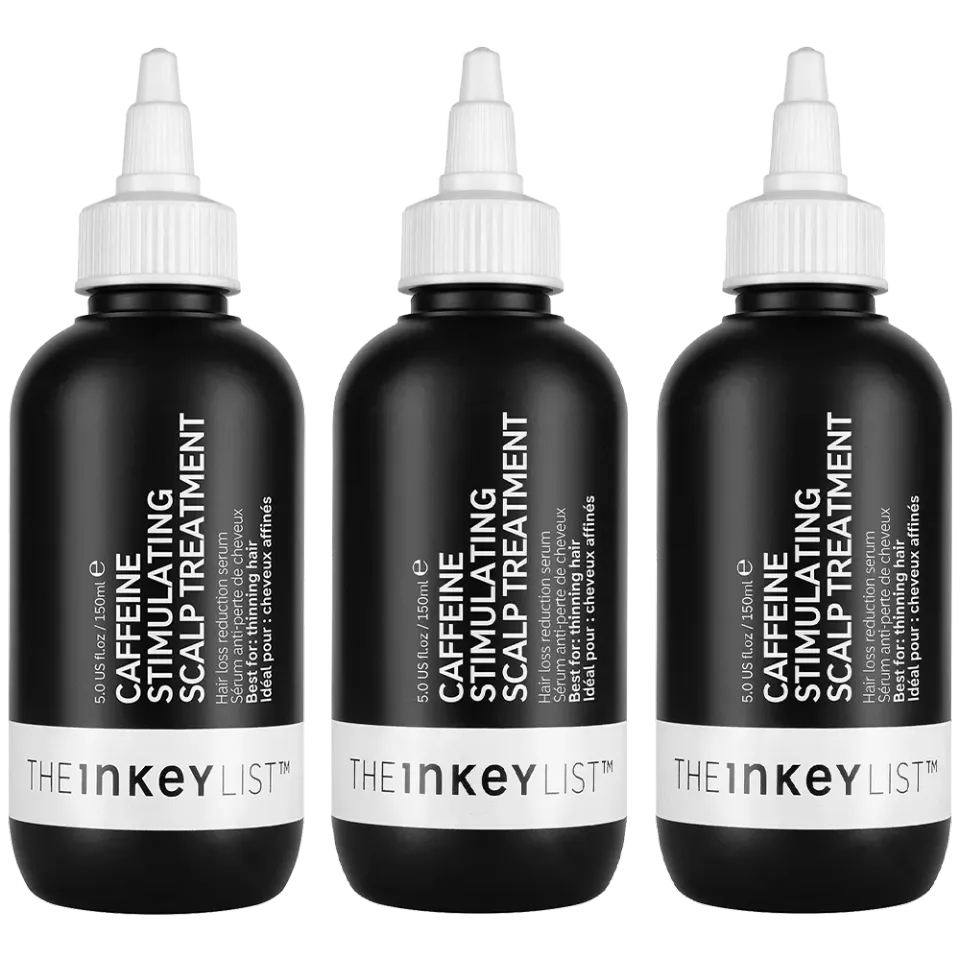 THE INKEY LIST Trio Pousse 3 Mois soin cuir chevelu 3x150ml caféine