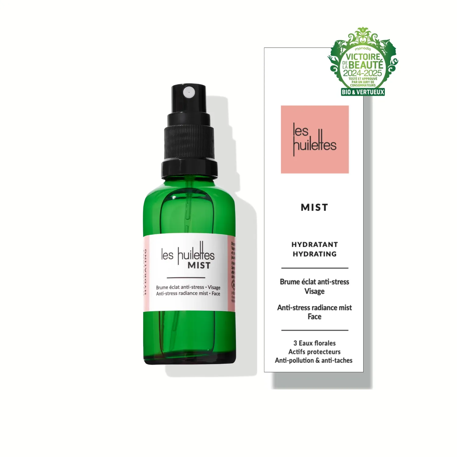 Les Huilettes Brume Éclat Anti-Stress brume visage 50 ml anti-taches