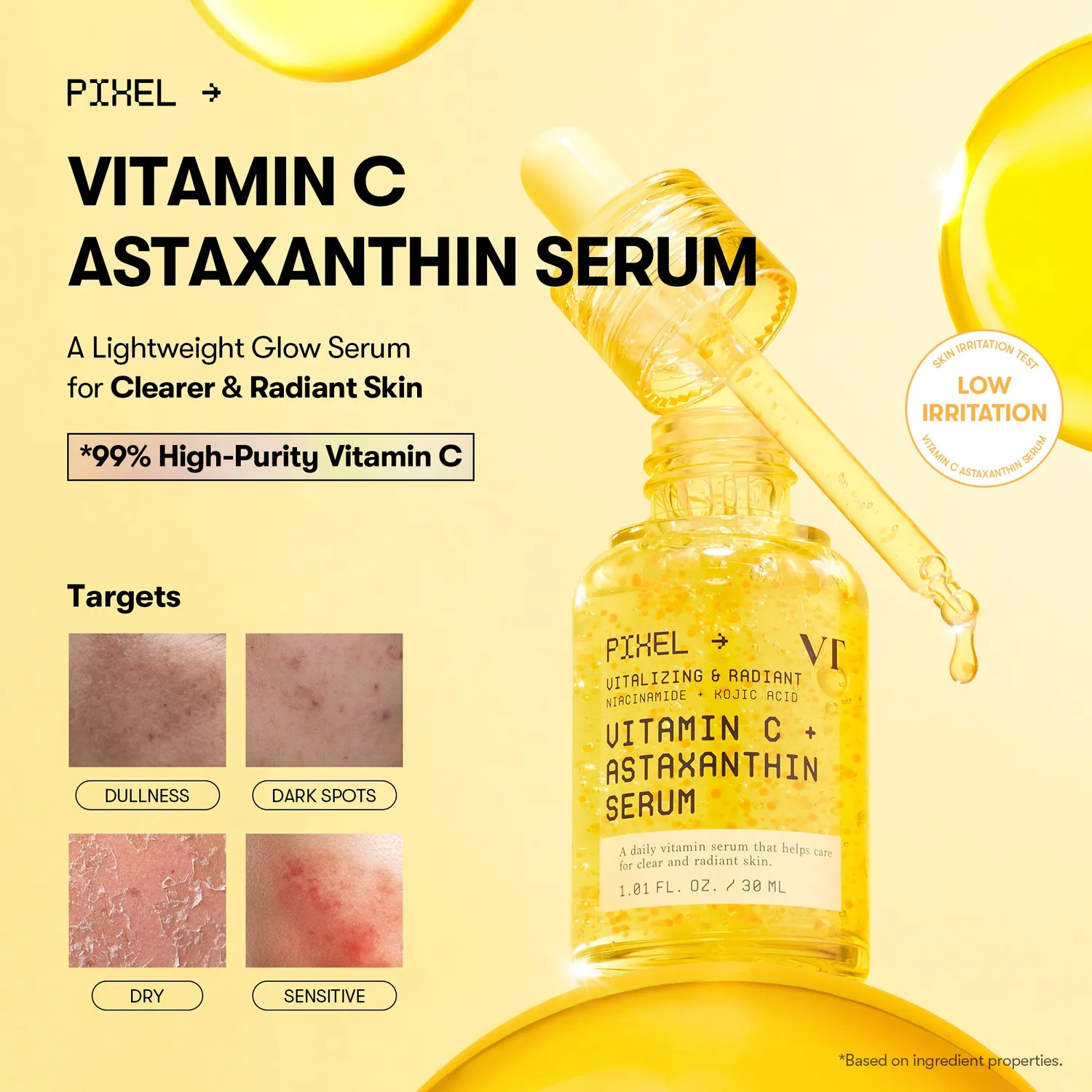 VT Cosmetics Vitamin C Astaxanthin sérum visage éclat