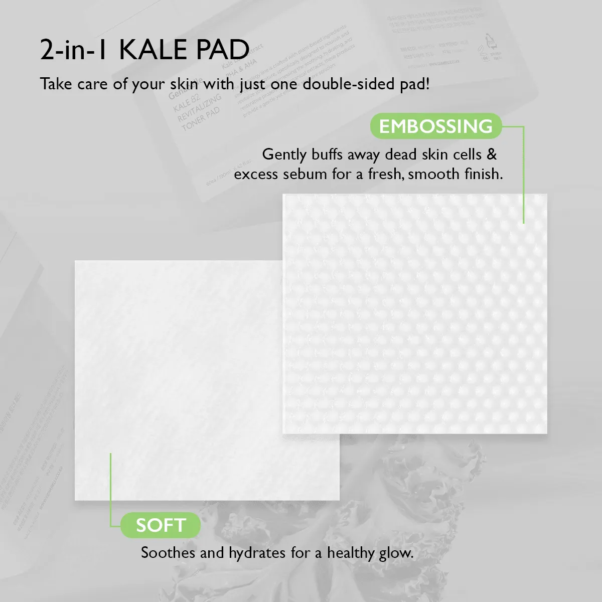 Genabelle Phytology Kale 82 pads visage 60 exfoliants