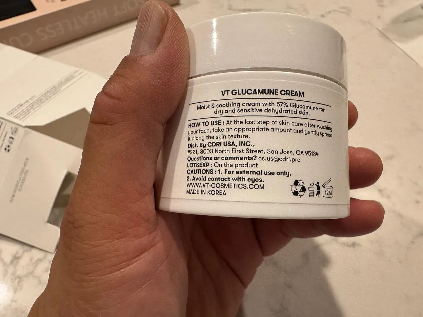 VT Cosmetics Glucamune crème hydratante 100 ml
