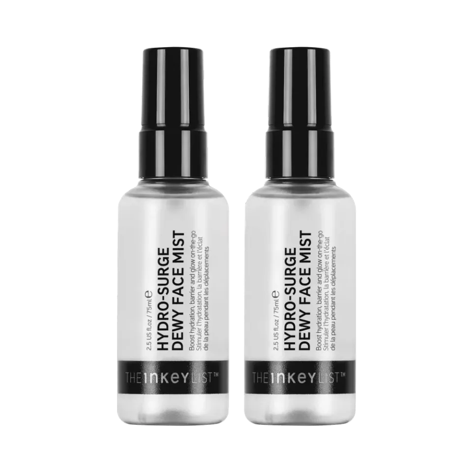 THE INKEY LIST Hydro-Surge brume visage éclatante duo hydratant