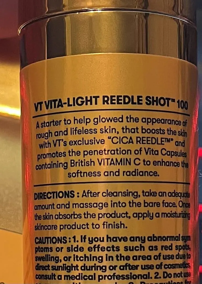 VT Vita-Light Reedle Shot 100 sérum vitamine C éclat