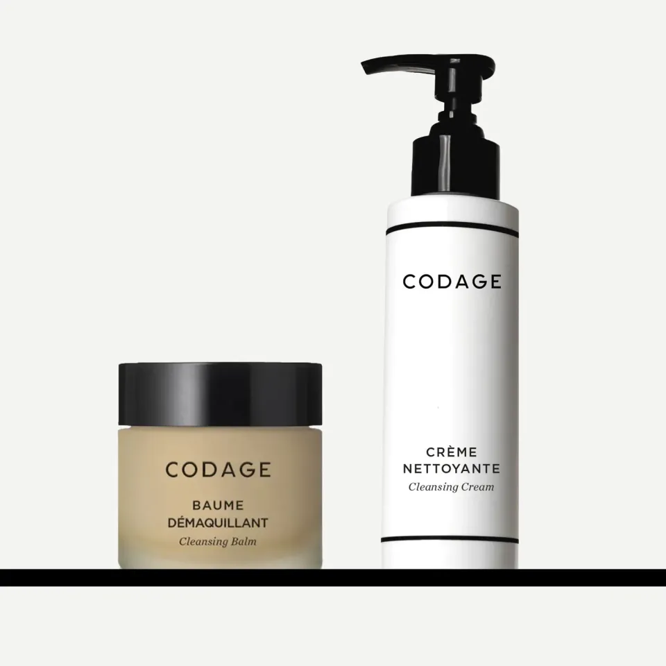 CODAGE Double Nettoyage Nourrissant baume + crème visage