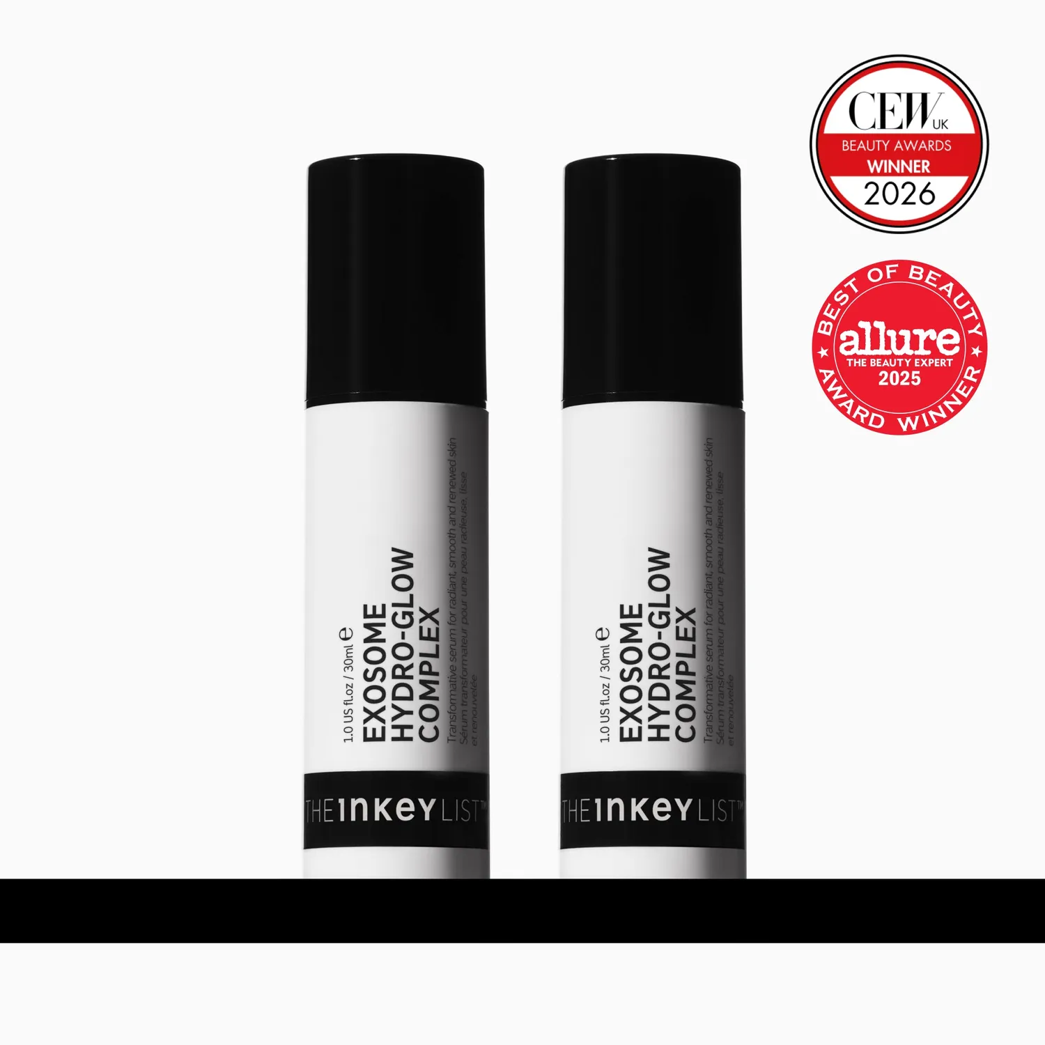 THE INKEY LIST Exosome Hydro-Glow Complex sérum duo éclat
