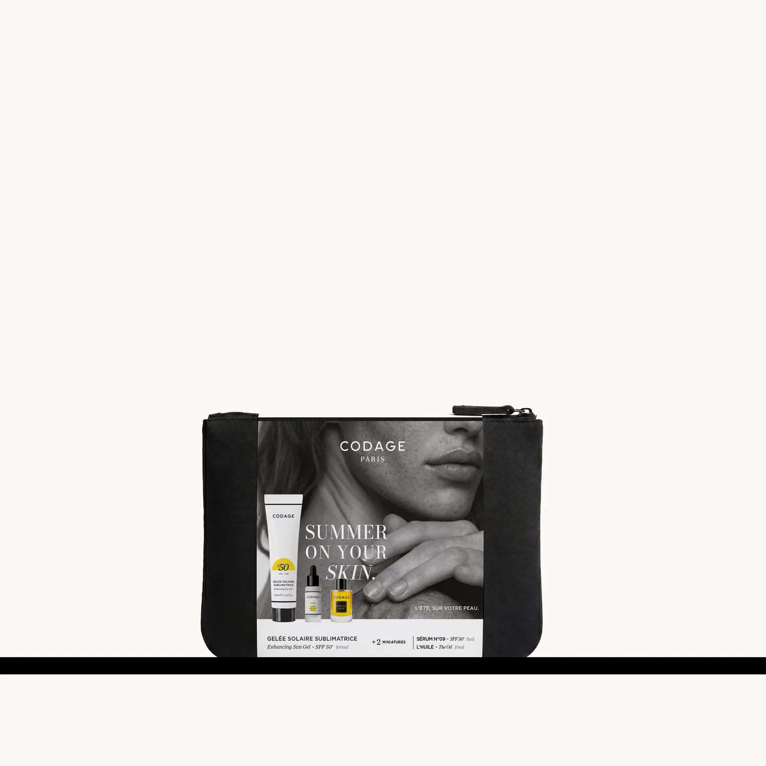 CODAGE Suncare Edit coffret solaire SPF50+ 3 soins