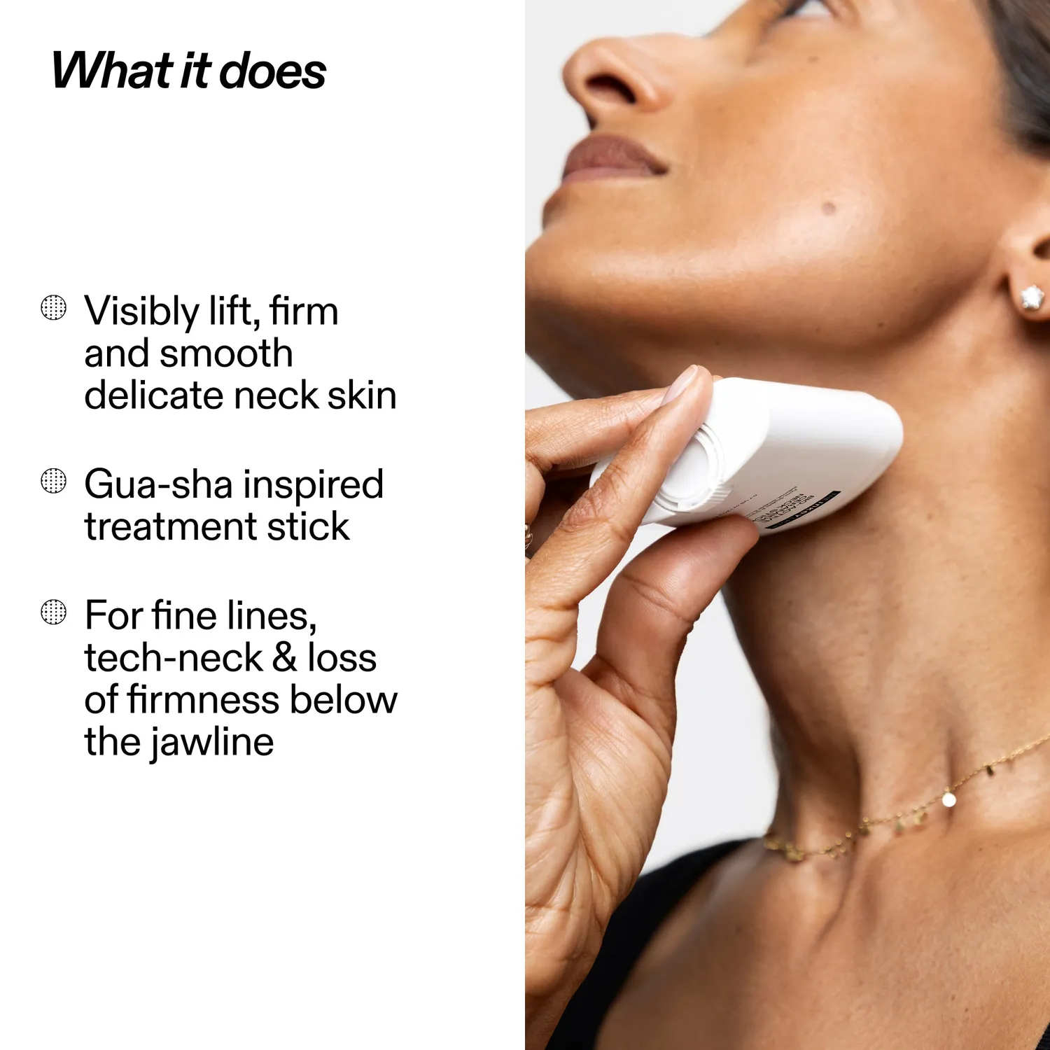 The Inkey List Bio-Active Ceramide Neck Stick soin cou 20g rides