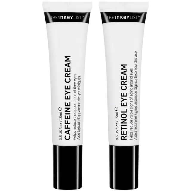 THE INKEY LIST Caffeine Retinol Eye Cream Duo contour yeux 2x15ml poches