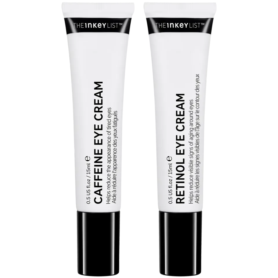 THE INKEY LIST Caffeine Retinol Eye Cream Duo contour yeux 2x15ml poches