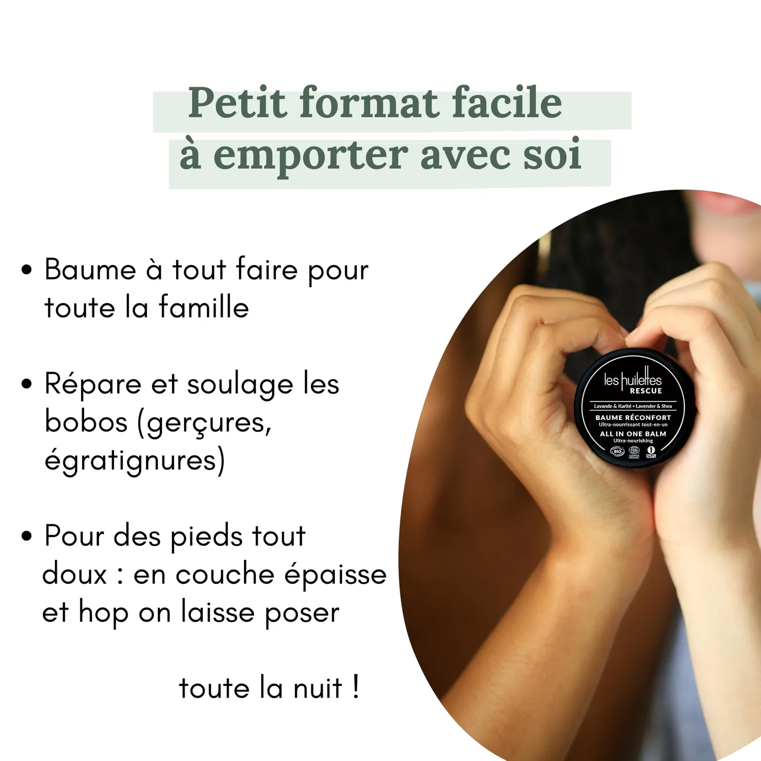 Les Huilettes Baume SOS All-in-One baume lèvres visage nourrissant