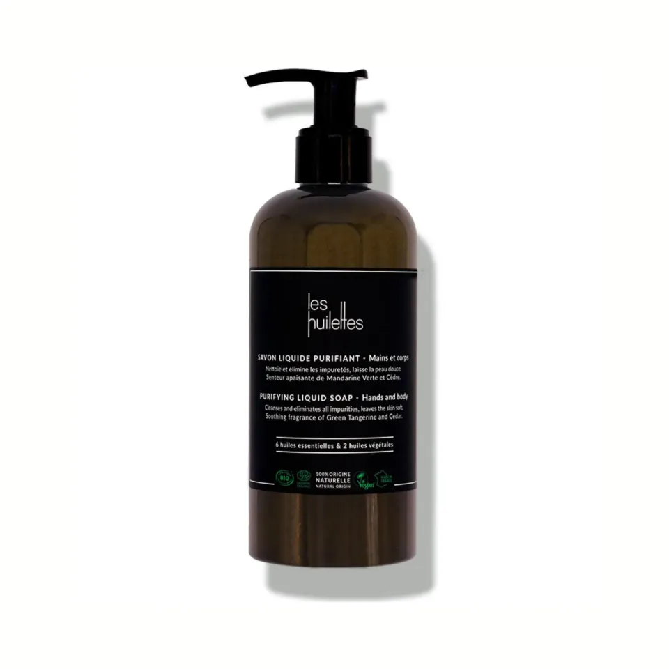Les Huilettes Lab Essentiel savon liquide mains corps exfoliant