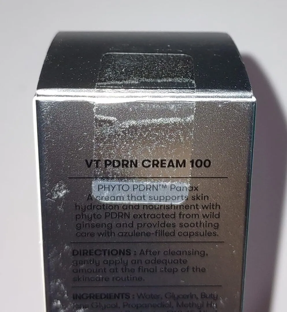 VT PDRN Cream 100 crème éclat barrière hydratation