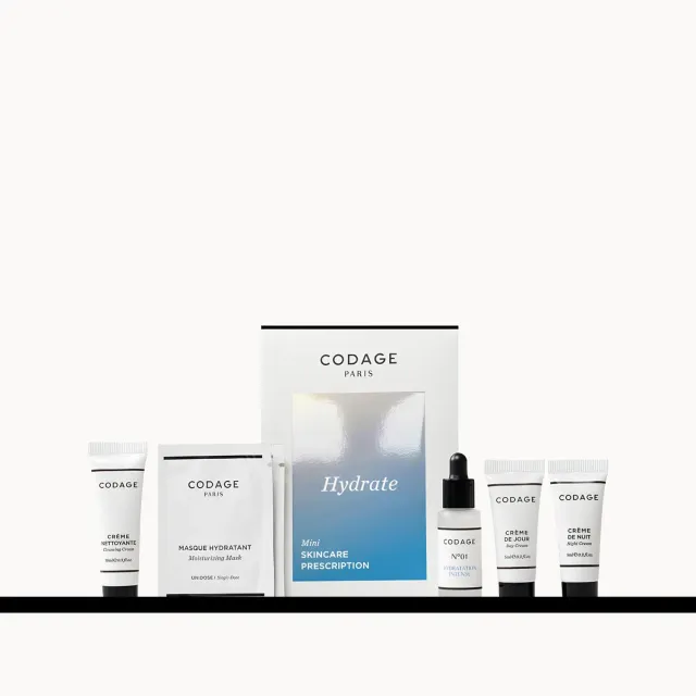 CODAGE Prescription Hydrate kit visage 5 soins voyage