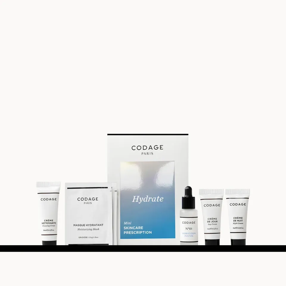 CODAGE Prescription Hydrate kit visage 5 soins voyage