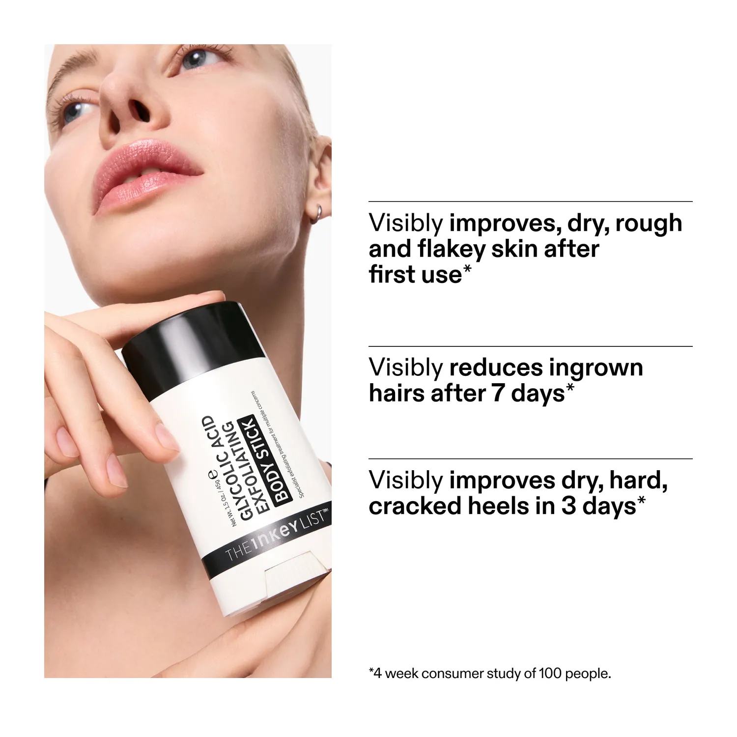 THE INKEY LIST Glycolic Acid duo sticks corps exfoliant