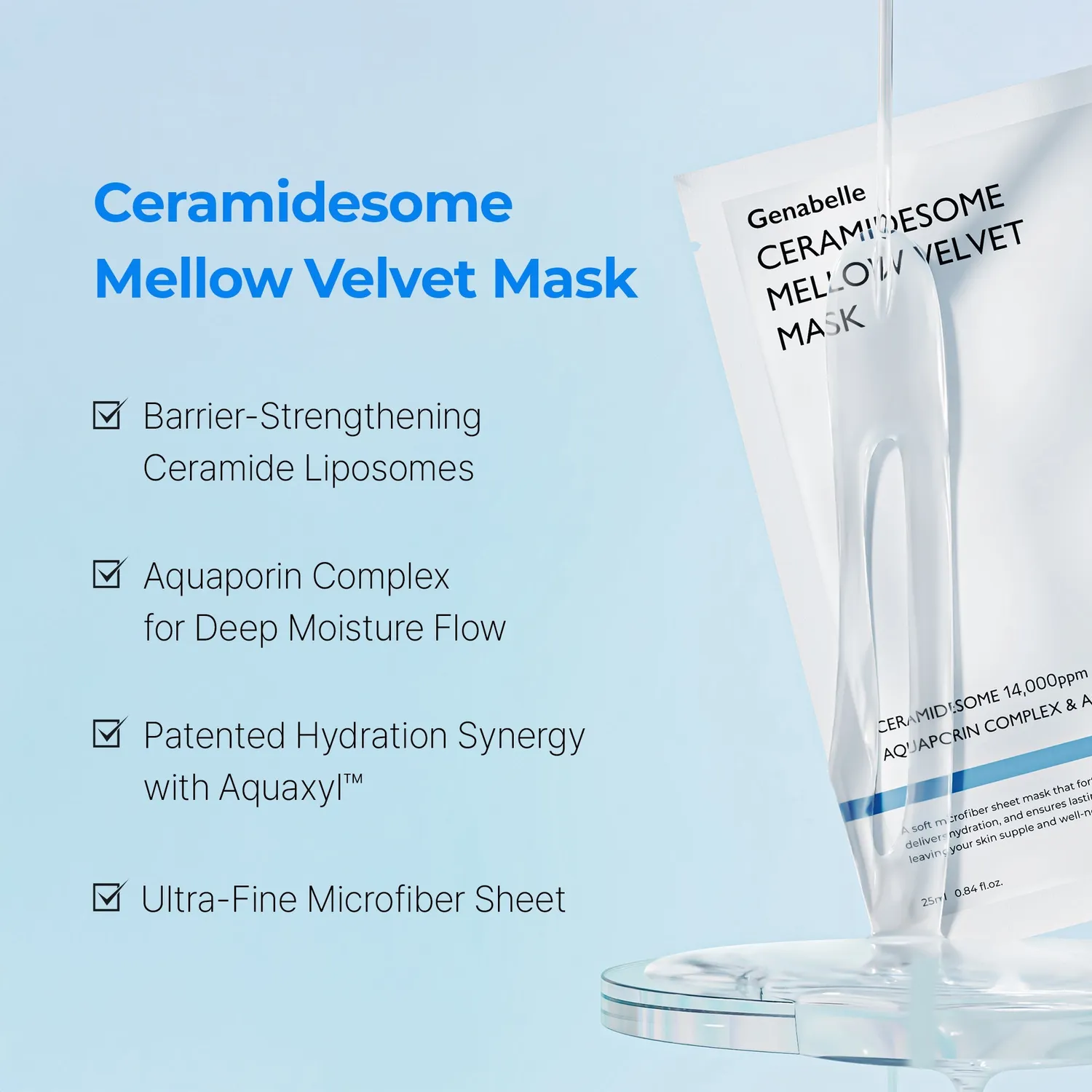 Genabelle Ceramidesome Mellow Velvet masque 5 pièces