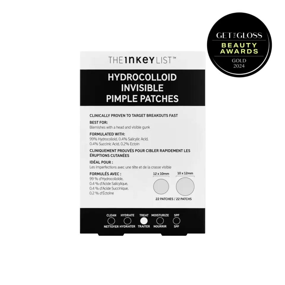 THE INKEY LIST Patchs hydrocolloïde anti-boutons invisibles