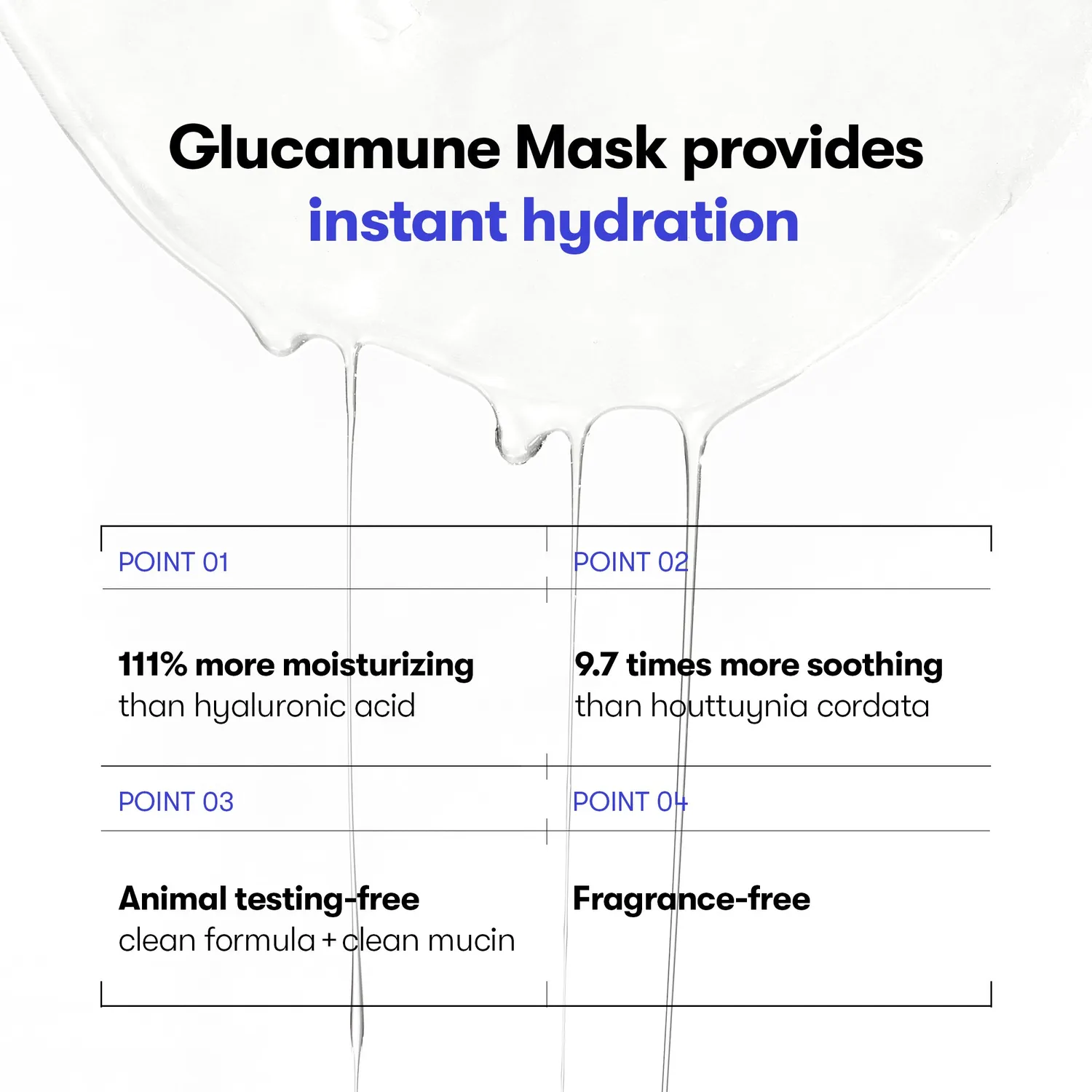 VT Cosmetics Glucamune Mask masque hydratant apaisant x10