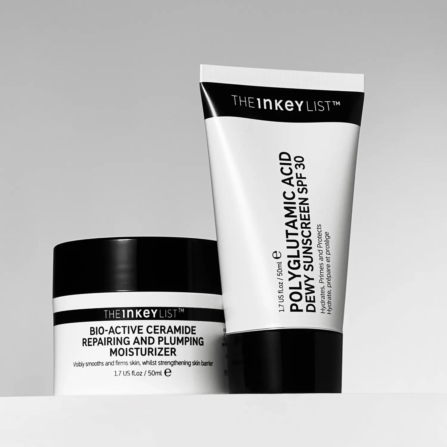 THE INKEY LIST Bio-Active Ceramide SPF Morning Duo 2 soins