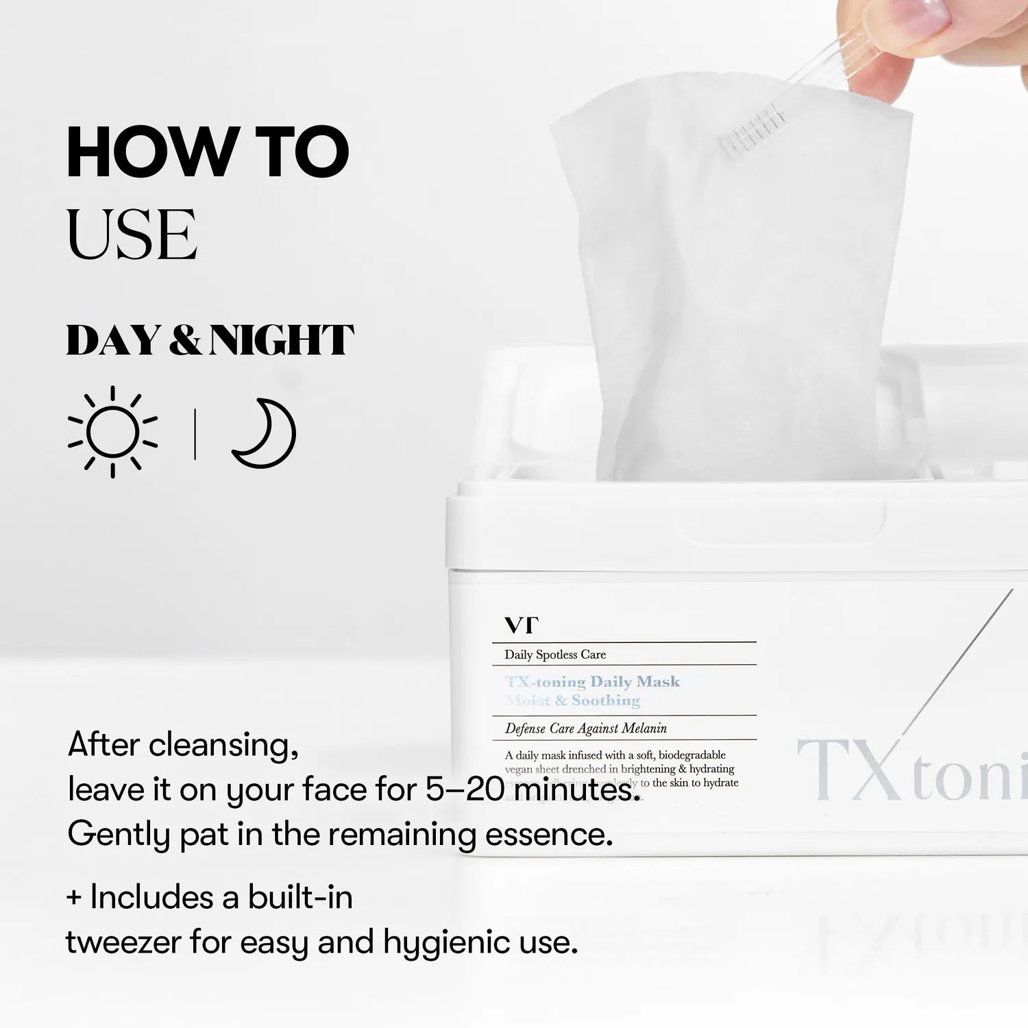 VT Cosmetics TX-Toning Daily Mask masque taches
